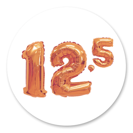 cijferballon koper 12,5